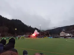 Einlauf der Mannschaften