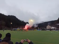 Pyro im Gästeblock