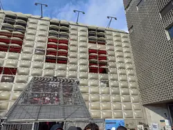 Eingang Gästeblock