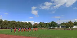 Einlauf der Mannschaften