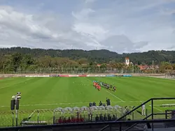 Einlauf der Mannschaften