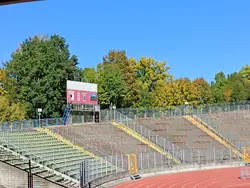 Kurve und Anzeigetafel
