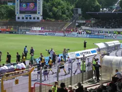 Einlauf der Mannschaften