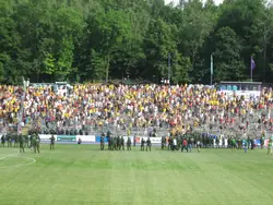 Fans wieder im Block