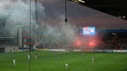 Rauch im Stadion