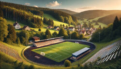 Ein mit KI generiertes Stadionbild