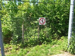 Zaunpinkeln verboten