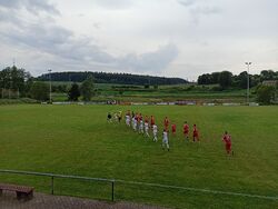 Einlauf der Mannschaften