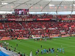 Vor den Fans