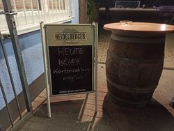 Heute keine Kartenzahlung