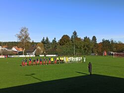 Mannschaftsbegrüßung