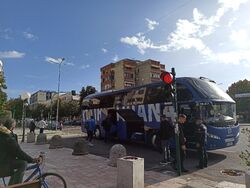 Mannschaftsbus KF Tirana