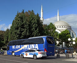 Mannschaftsbus KF Tirana