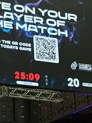 QR Code für "Player of the match"