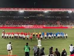 Mannschaftsbegrüßung