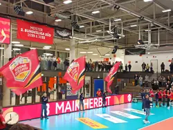 Einlauf der Baden Volleys